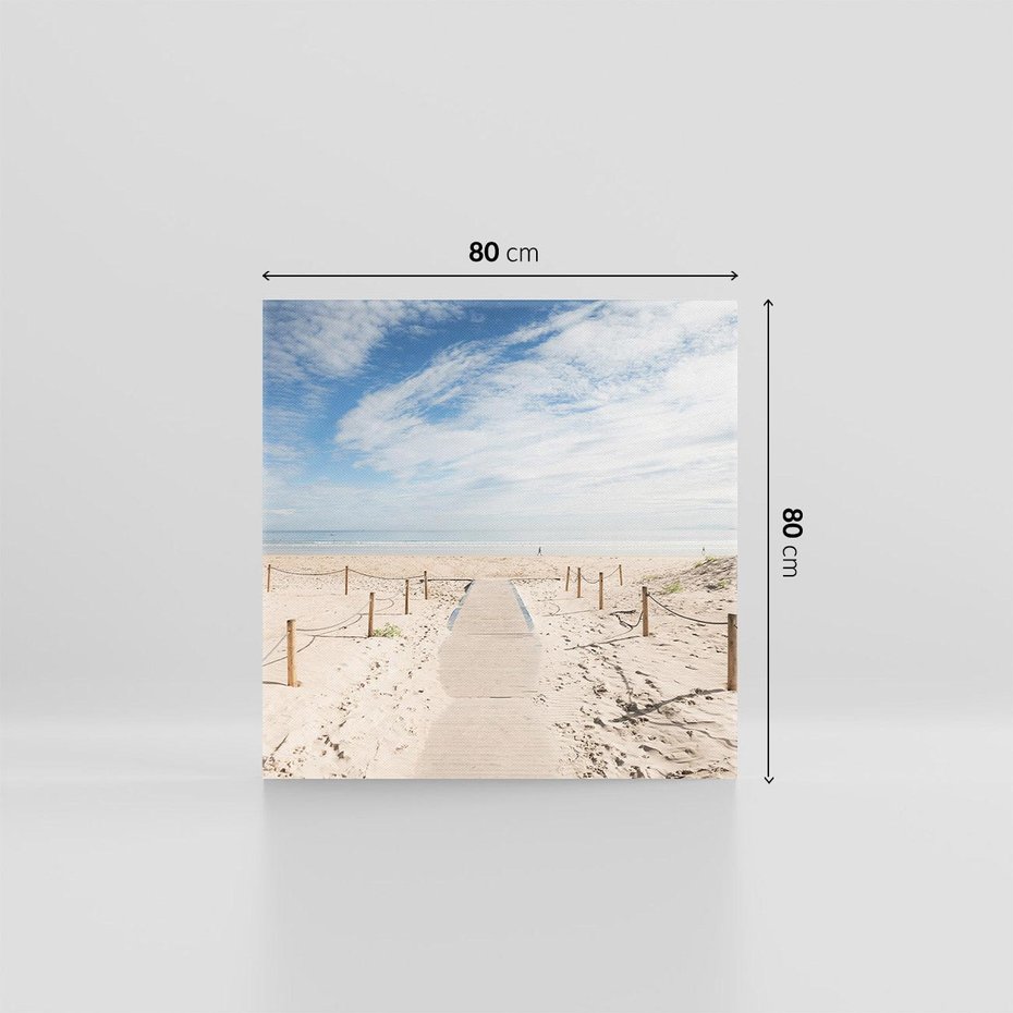 Obraz na płótnie 80x80 - Ścieżka na plaży - plaża, ścieżka