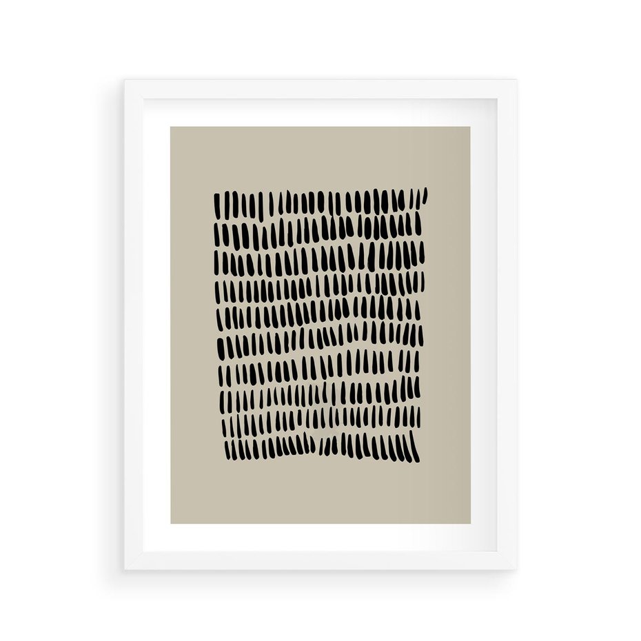 Plakat w ramie 40x50 - Echa Zapomnianych Wymiarów - nowoczesna sztuka, plakat - rama biała