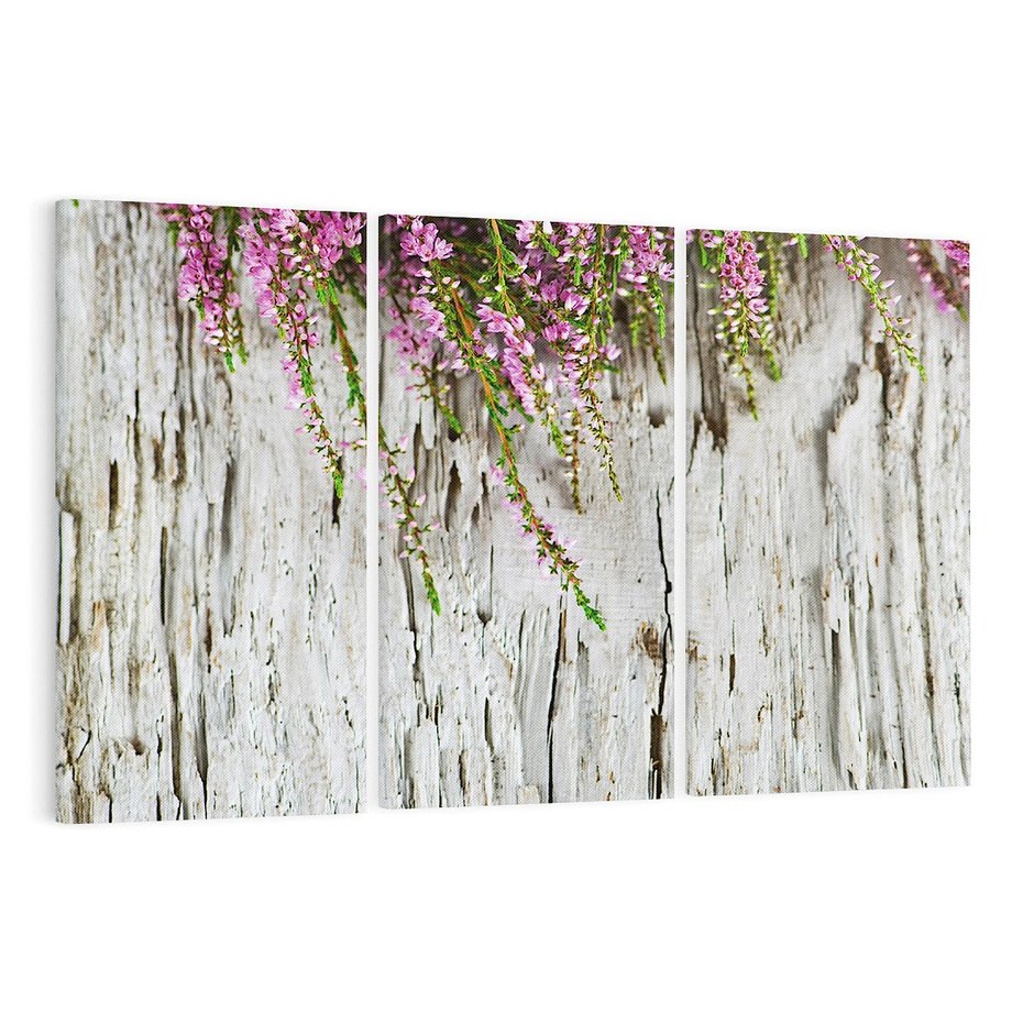 Obraz na płótnie 120x80 - Fioletowe Wrzosy - wrzosy, fiolet