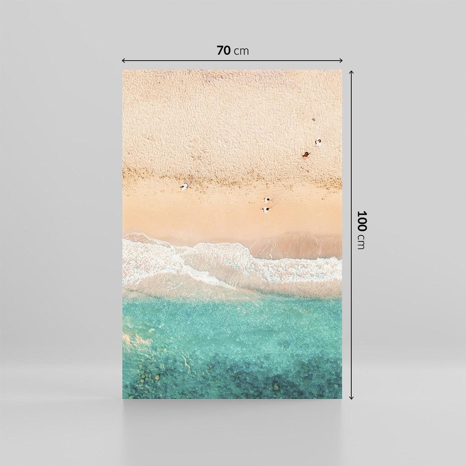 Obraz na płótnie 70x100 - Oczy turkusu - fotografia, plaża