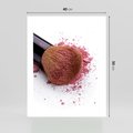 Plakat bez ramy 40x50 - Makijaż w kolorze pędzla - makijaż, pędzel