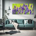 Obraz na płótnie 120x60 - Lawenda w naturze - lawenda, kwiaty