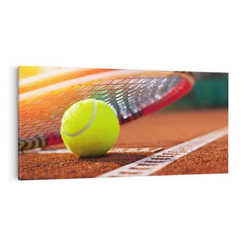 Obraz na płótnie 140x70 - Moc Tenisowej Pasji: Rakieta w Akcji - tenis, rakieta