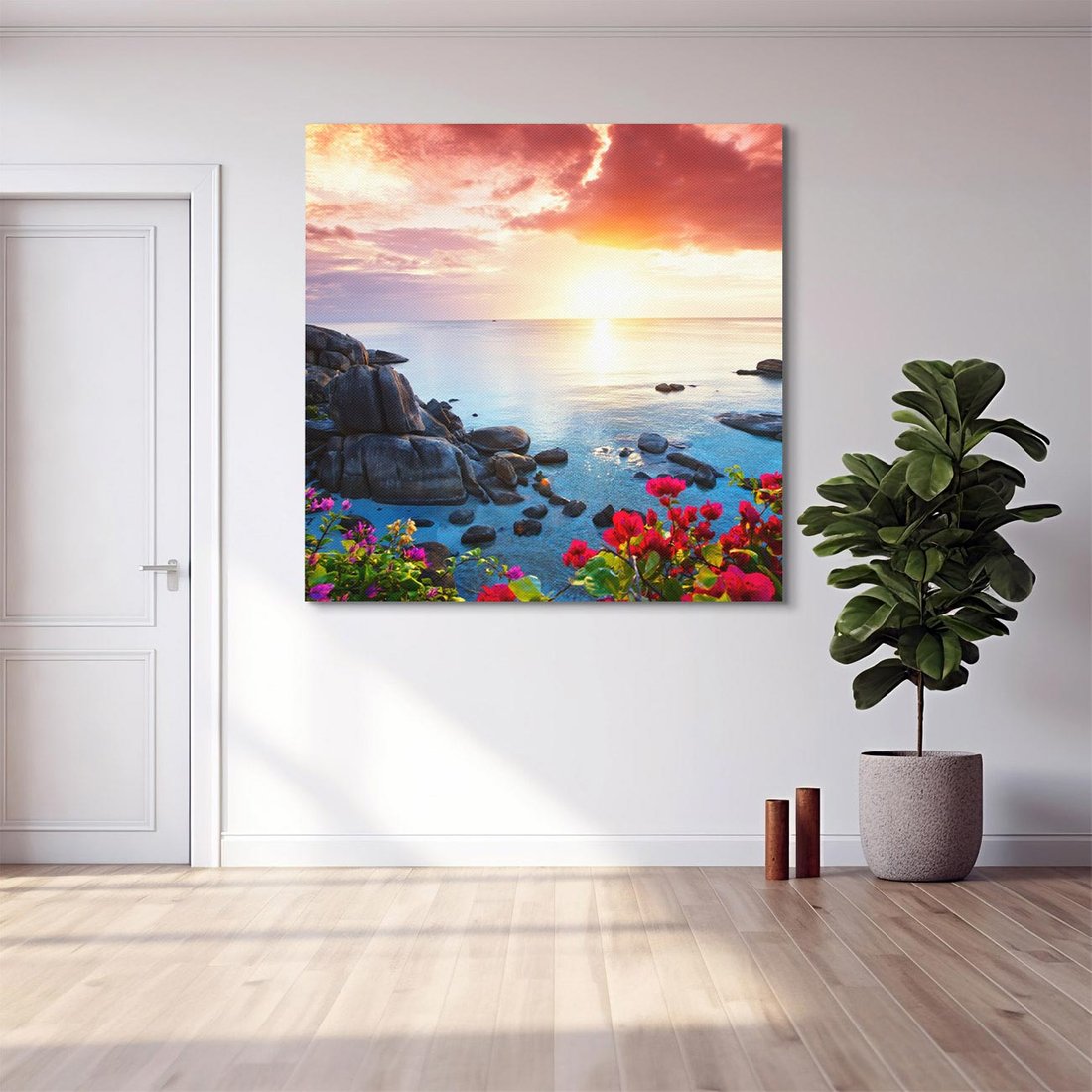 Obraz na płótnie 40x40 - Rajskie plaże Tajlandii - Tajlandia, plaża