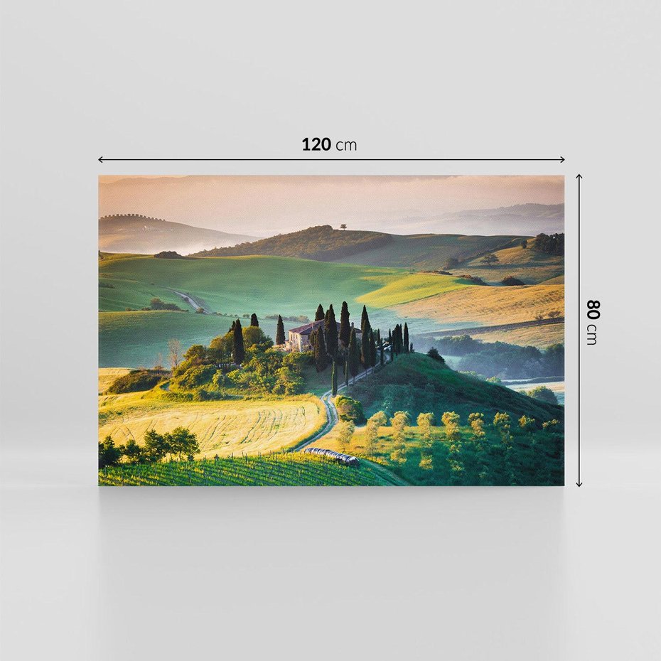 Obraz na płótnie 120x80 - Perspektywa malowniczego widoku - widok, perspektywa