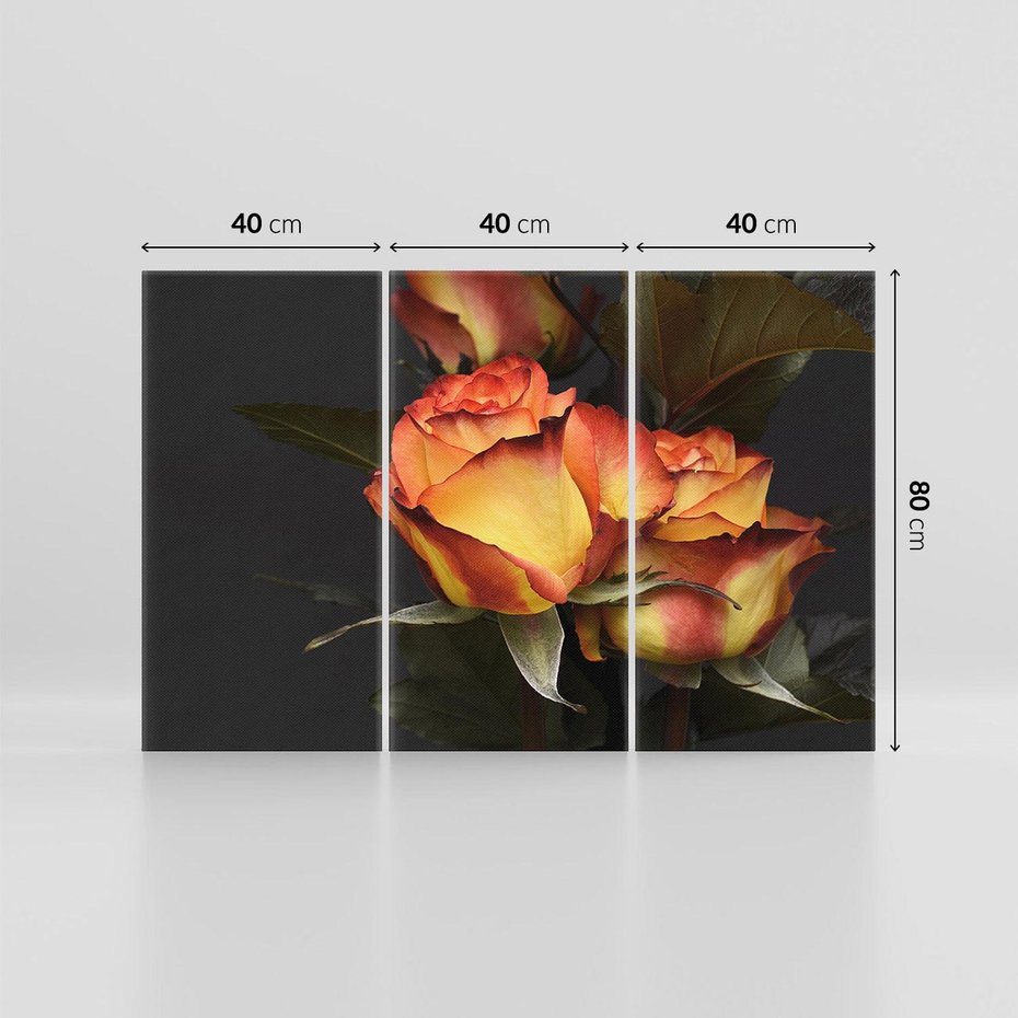 Obraz na płótnie 120x80 - Romantyczne Piękno Róż na Tle Natury - róże, kwiaty