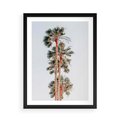 Plakat w ramie 50x70 - Kształty Palm - palmy, zdjęcie - rama czarna