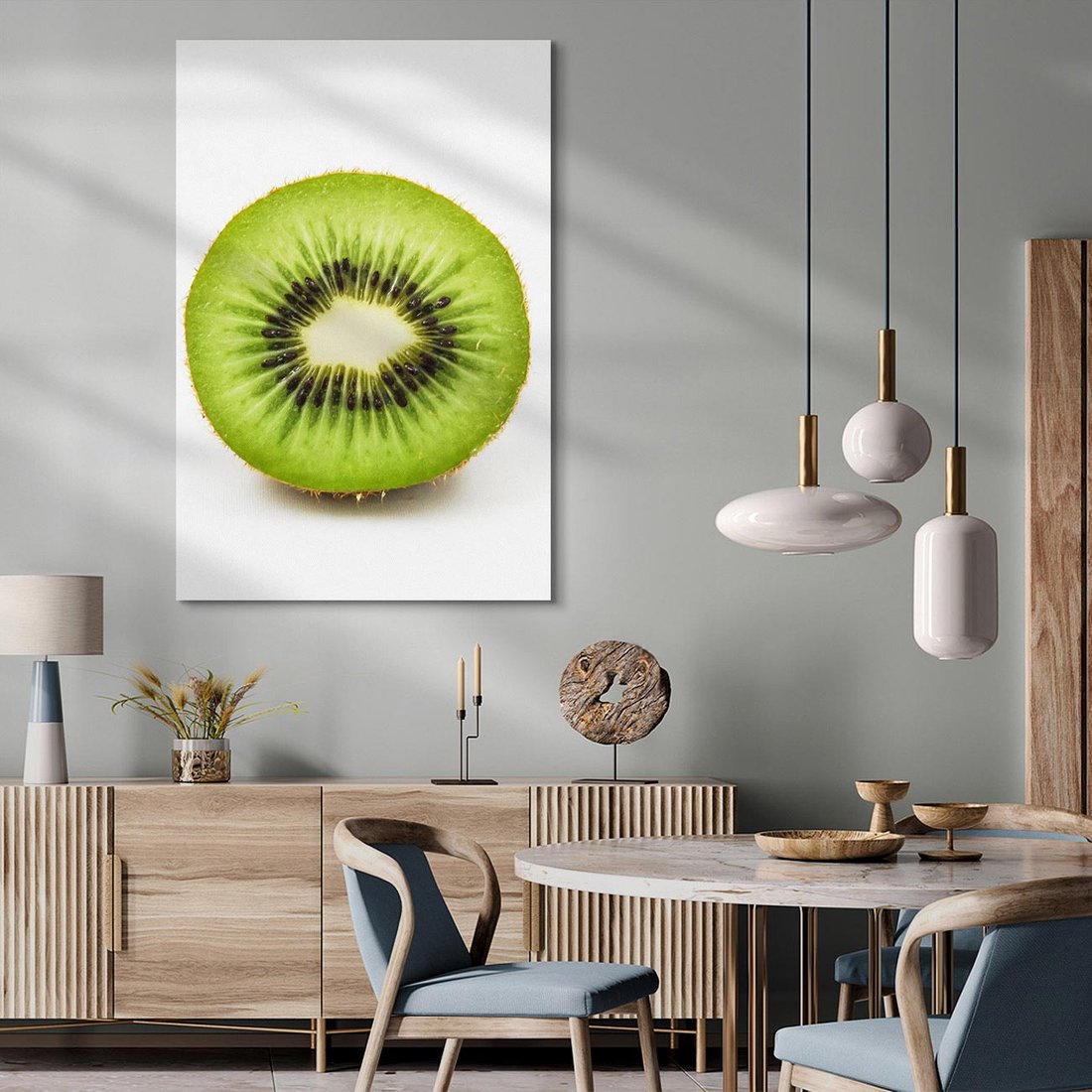 Obraz na płótnie 50x70 - Kiwi Owoce - kiwi, owoce