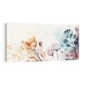 Obraz na płótnie 140x70 - Nostalgiczne tańce pędzla - akwarelowe kwiaty, gałęzie