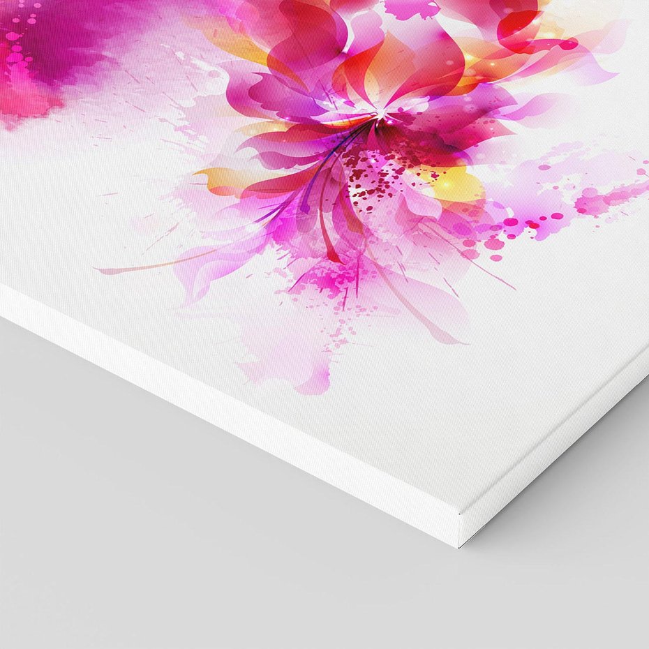 Obraz na płótnie 80x80 - Kwiaty abstrakcji - abstrakcja, kwiaty