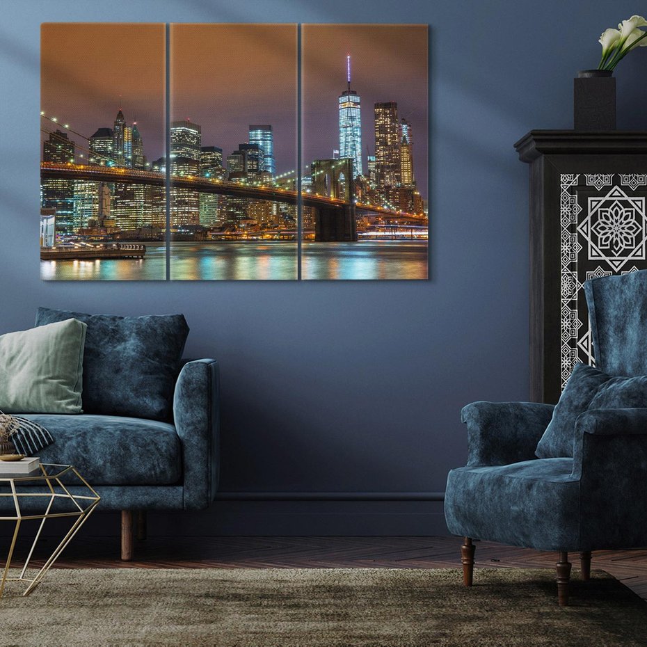 Obraz na płótnie 120x80 - Ikona Nowego Jorku - most, Nowy Jork