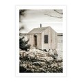 Plakat bez ramy 50x70 - Nostalgiczna Oaza - rustykalny domek, domek nad jeziorem