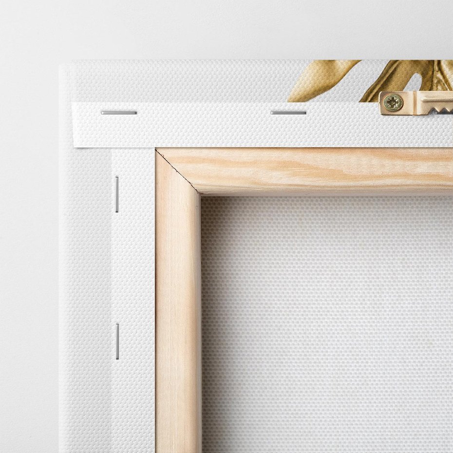 Obraz na płótnie 60x60 - Ponadczasowy Urok - złote, liście