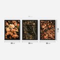 Zestaw obrazy w ramie 30x40 galeria - Jesień, liście, droga - rama czarna