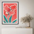 Plakat bez ramy 30x40 - Rozkwitające Plamy i Formy - nowoczesny plakat, abstrakcyjne kwiaty