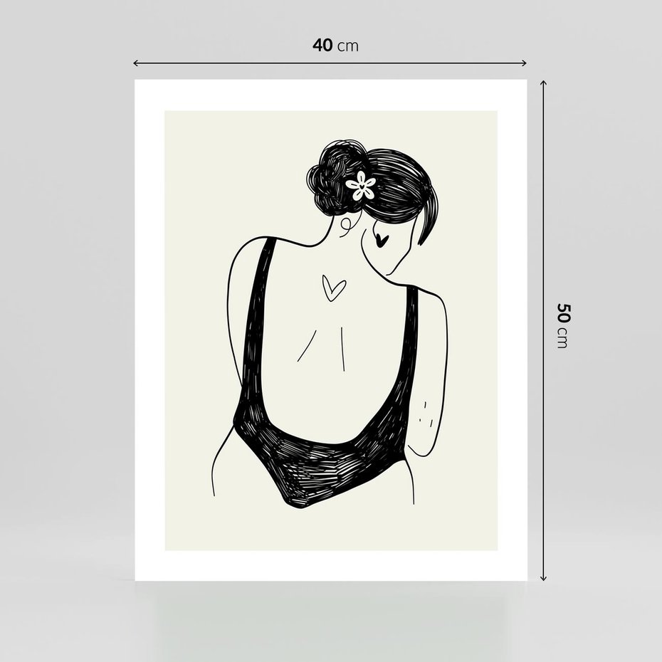 Plakat bez ramy 40x50 - Echa Piękna - piękno kobiecego ciała, kobieta