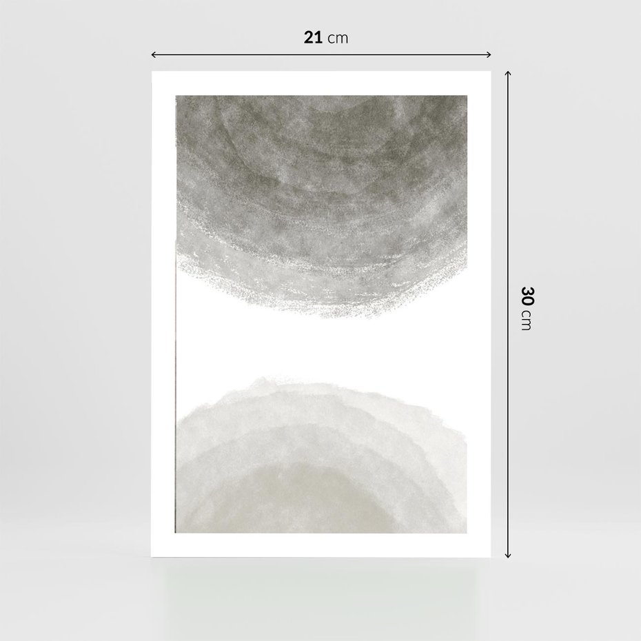 Plakat bez ramy 21x30 - Impresje Energii - rozmyte cienie, abstrakcja