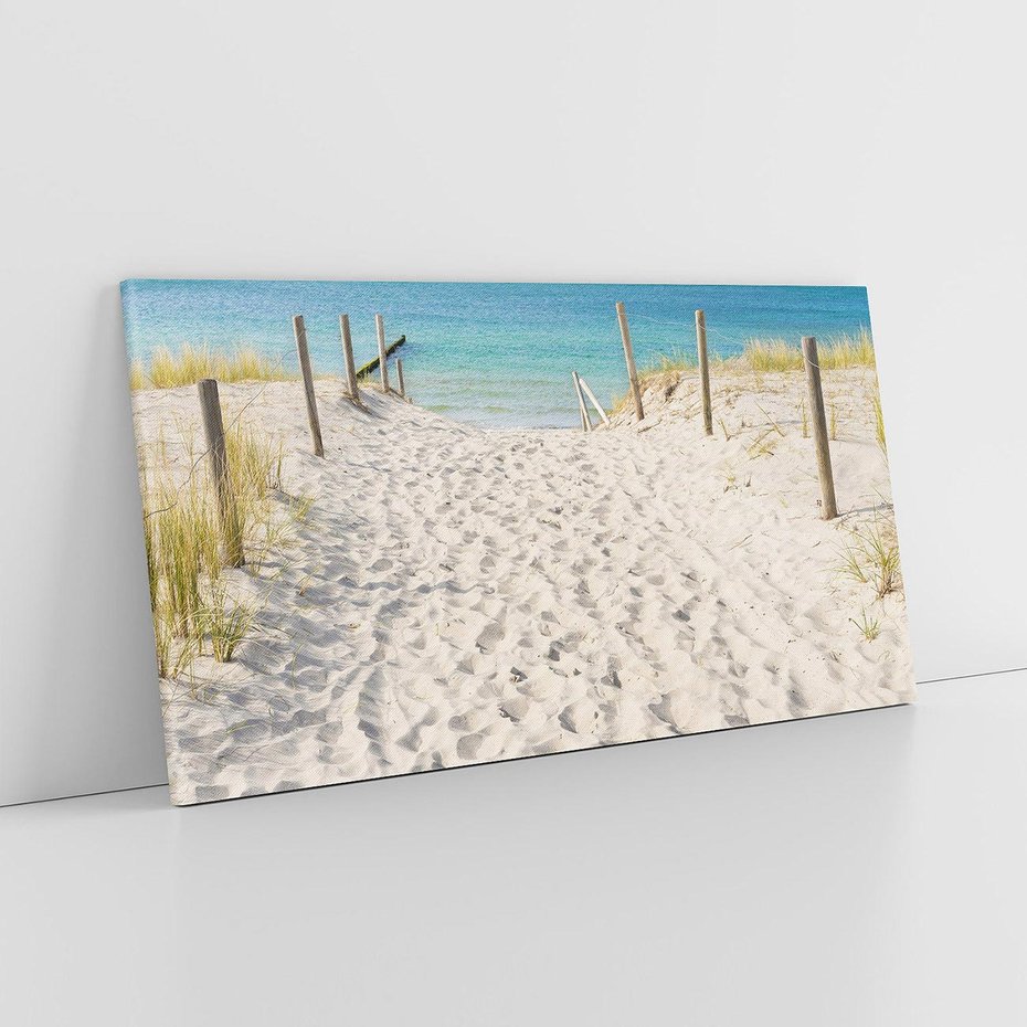 Obraz na płótnie 140x70 - Harmonia plażowego morza - plaża, morze