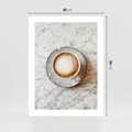 Plakat bez ramy 30x40 - Kawa w Perfekcji - kawa w filiżance, cappuccino