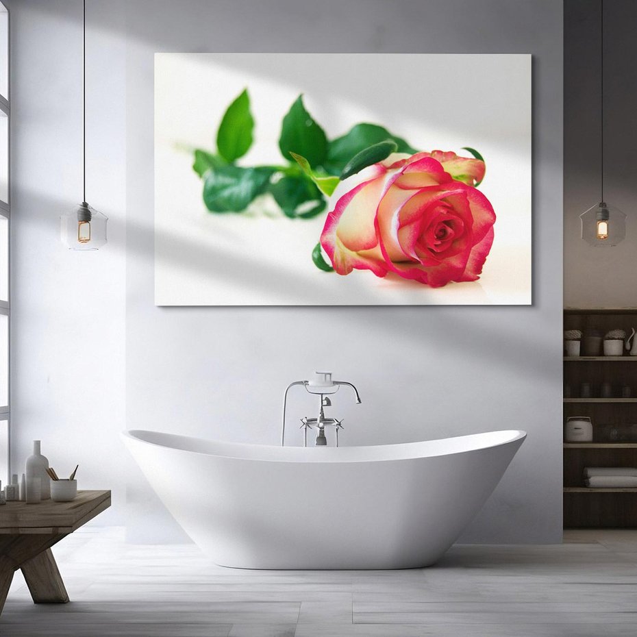 Obraz na płótnie 120x80 - Romantyczna Róża - róża, kwiat