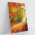 Obraz na płótnie 70x100 - Jesienny urok magia lasu - las, jesień