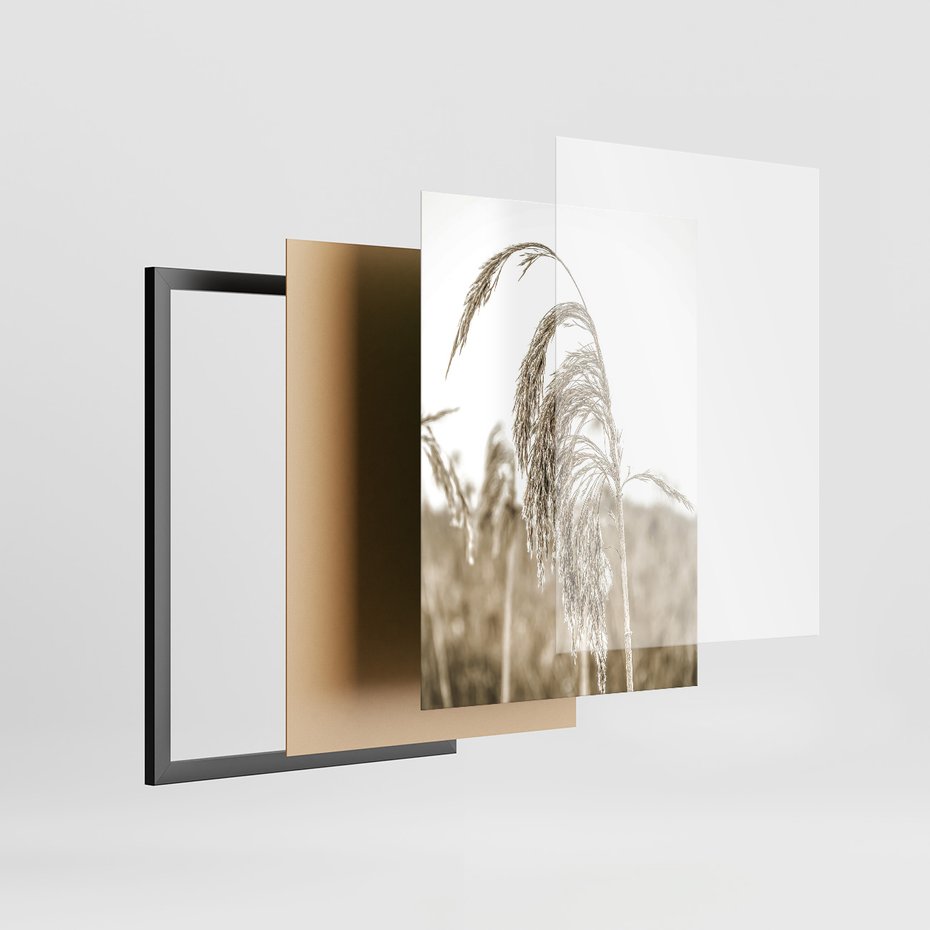 Zestaw obrazy w ramie 30x40 galeria - Chata, szopa, w, górach - rama czarna