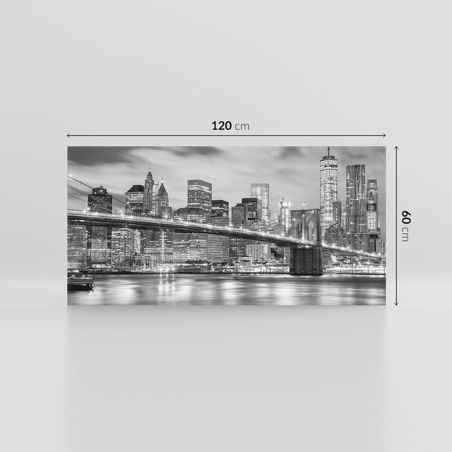 Obraz na płótnie 120x60 - połączenie ikonicznego miasta - most, Nowy Jork