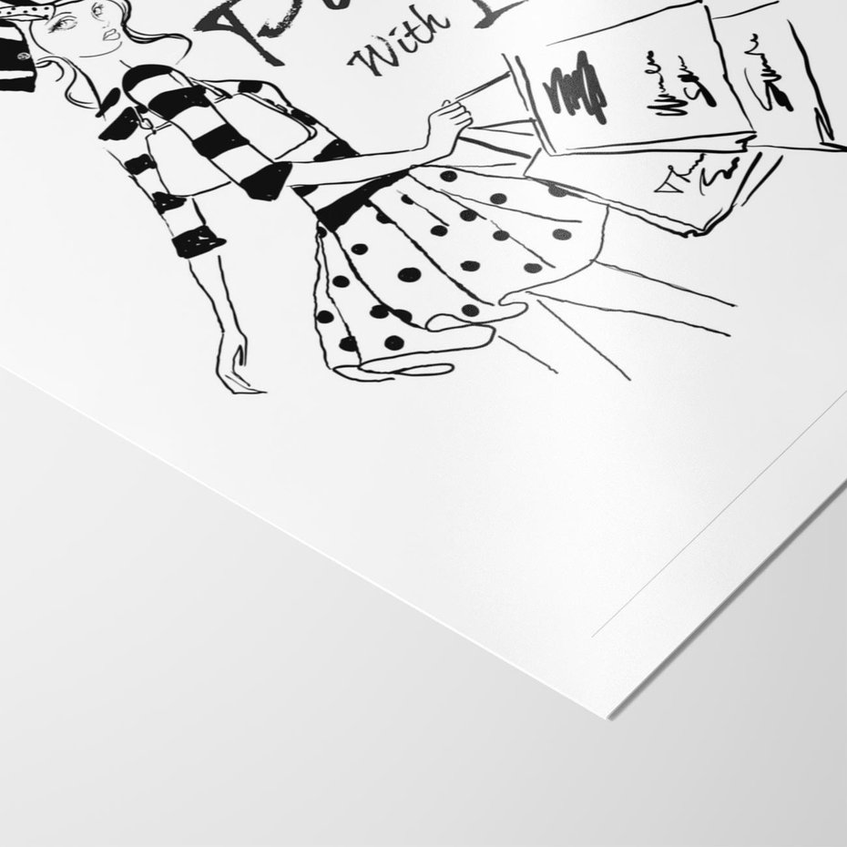 Plakat bez ramy 21x30 - Paryż - Miasto Romantycznej Grafiki - Paryż, Paris