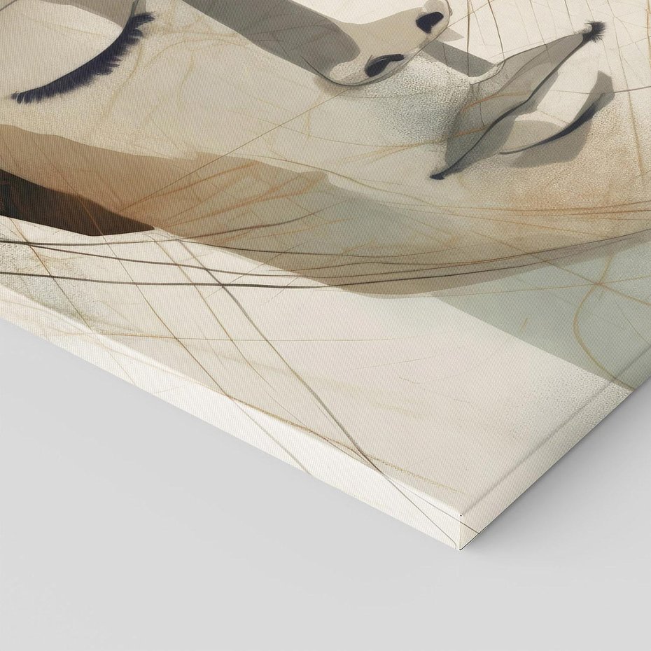 Obraz na płótnie 100x70 - Tylko Zamknij Oczy - twarz kobiety, zamknięte oczy