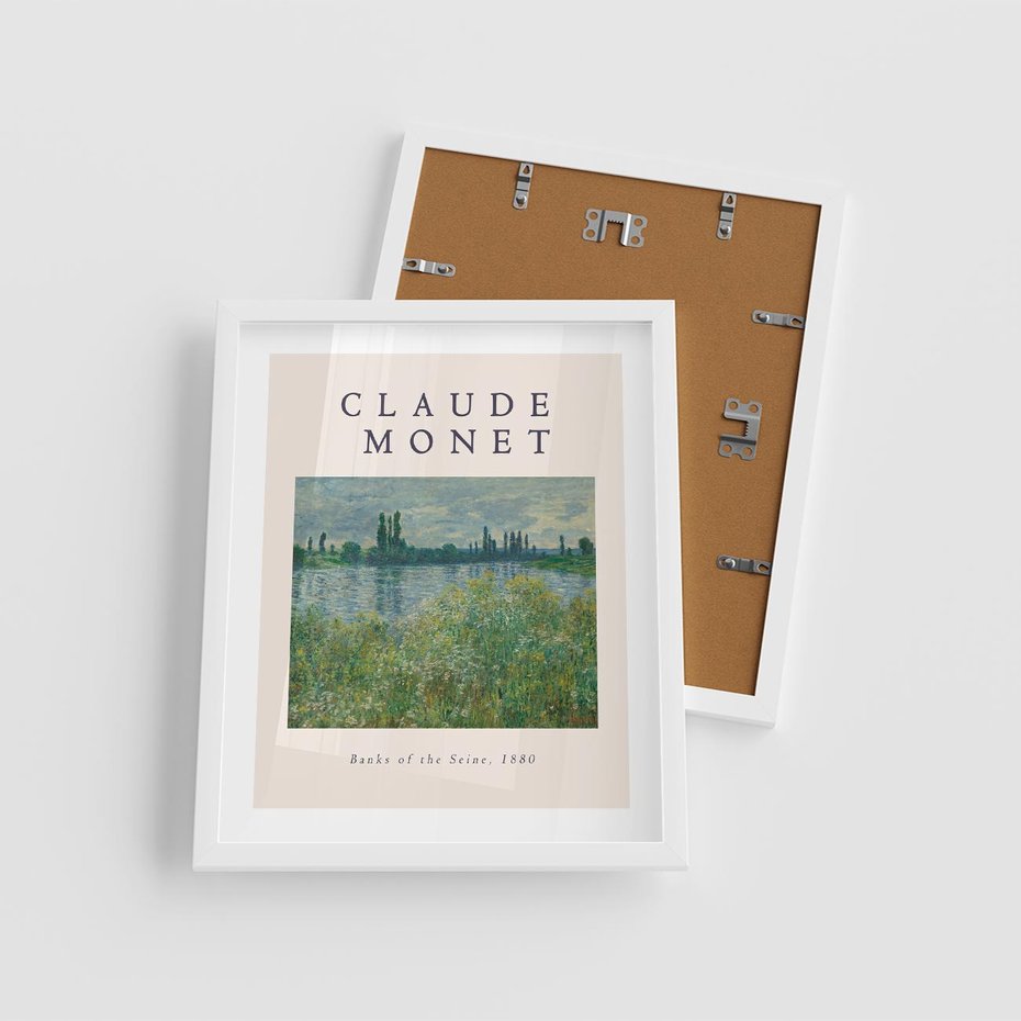 Plakat w ramie 40x50 - Claude Monet: Reprodukcja - Claude Monet, reprodukcja plakat - rama biała