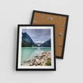 Plakat w ramie 40x50 - Górskie jezioro - spokój i piękno - jezioro, górskie - rama czarna