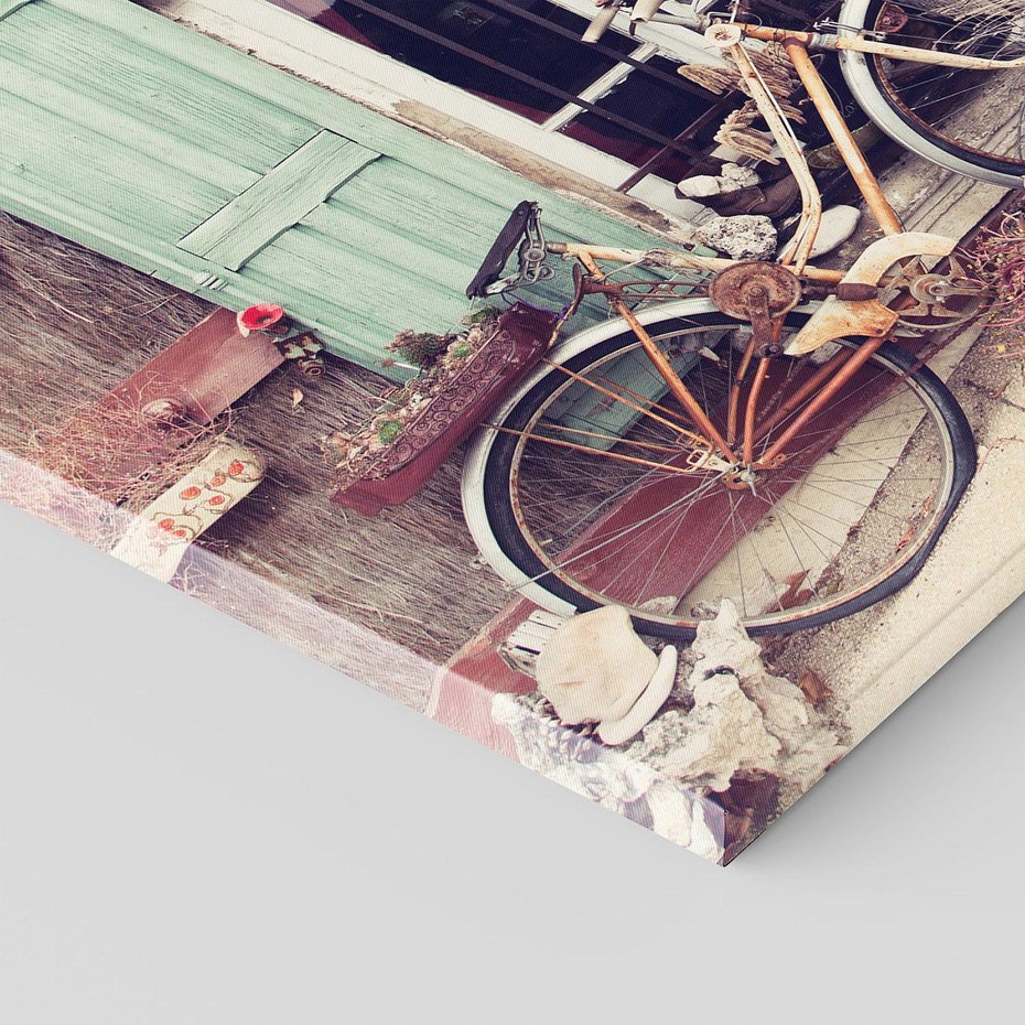 Obraz na płótnie 70x50 - Romantyczny rowerowy spacer po Prowansji - Prowansja, rower