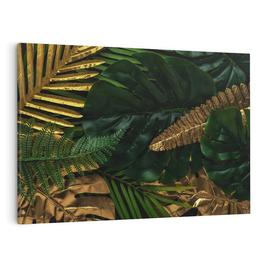 Obraz na płótnie 120x80 - Monstera Liście Kwiat - monstera, liście