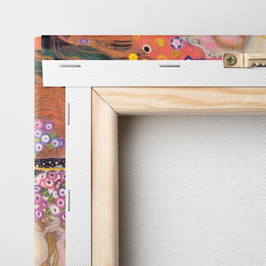 Obraz na płótnie 150x50 - "Water Serpents II" (1907) Gustav Klimt - Reprodukcja - reprodukcja, obraz na płótnie