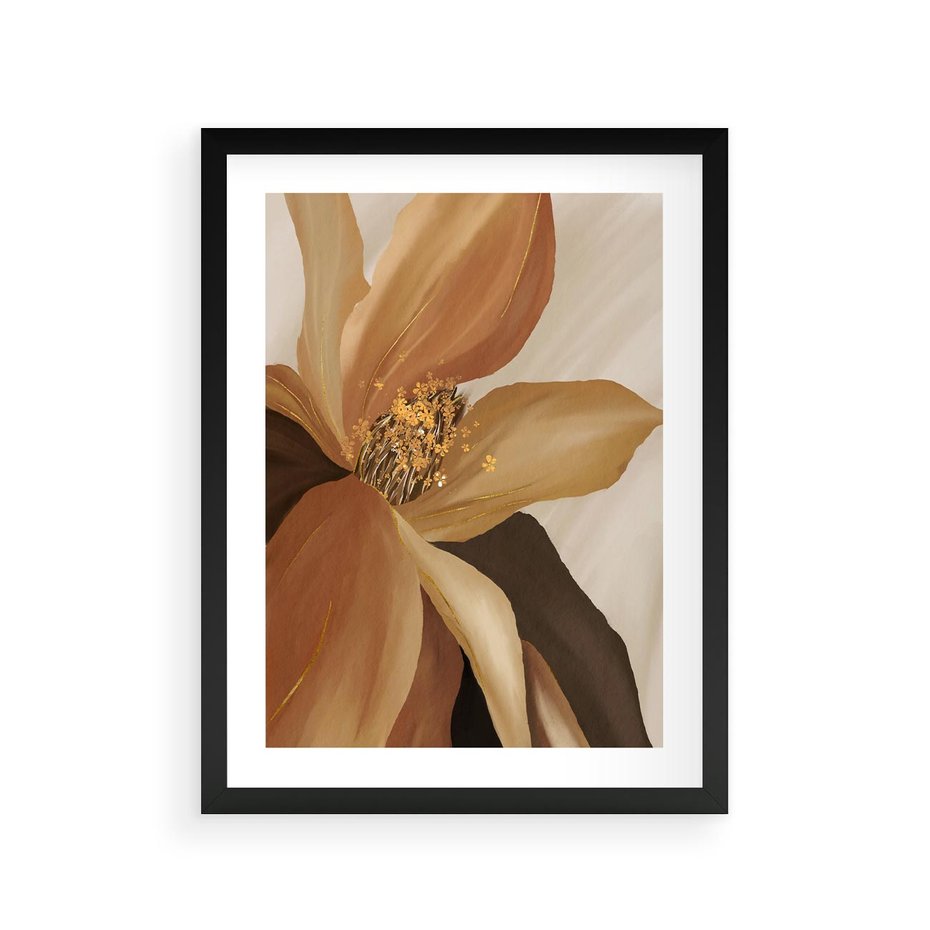 Plakat w ramie 30x40 - Wyraz Luksusu - sztuka, nowoczesna - rama czarna