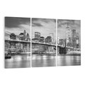 Obraz na płótnie 120x80 - połączenie ikonicznego miasta - most, Nowy Jork