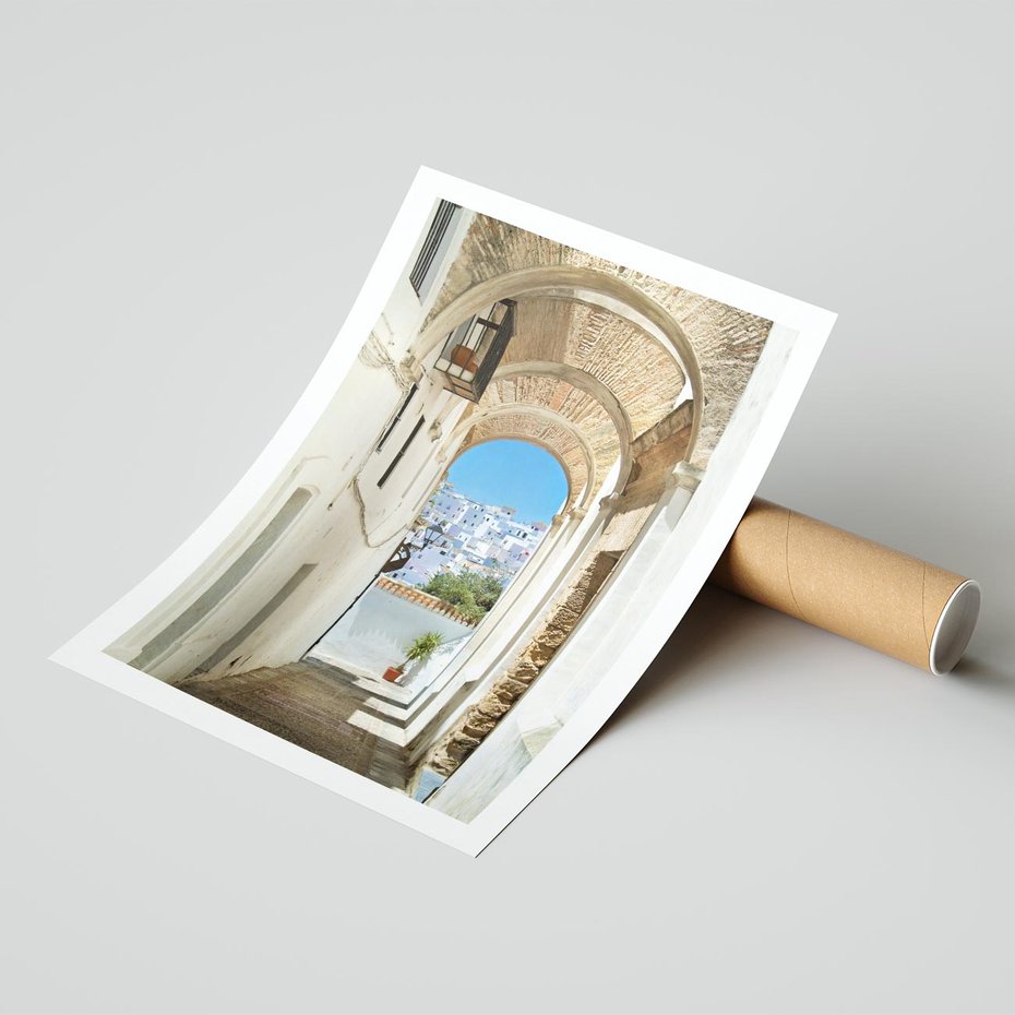 Plakat bez ramy 21x30 - Romantyczna Przeprawa - romantyczna, uliczka