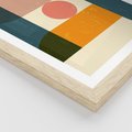 Plakat w ramie 30x40 - Geometryczna Ekspresja - geometria, plakat - rama drewno