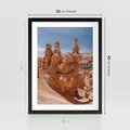 Plakat w ramie 30x40 - Spektakularne Formacje Naturalne - kanion, pustynia - rama czarna