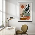 Plakat bez ramy 21x30 - Rozkwitająca Boho Wyobraźnia - boho obraz, abstrakcja