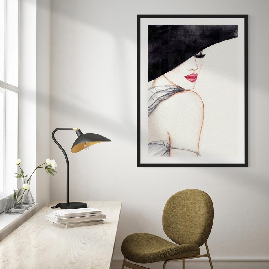 Plakat bez ramy 21x30 - Stylowa Ekspresja - kobieta, moda