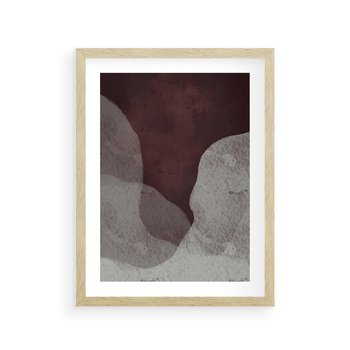 Plakat w ramie 50x70 - Zaklęte Zaburzenia - mroczny plakat, nowoczesne wnętrza - rama drewno