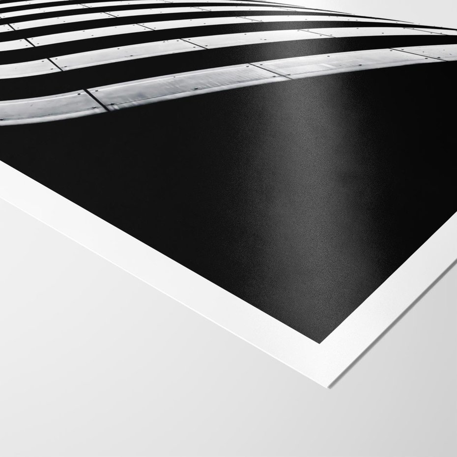 Plakat bez ramy 50x70 - Architektoniczna Fala - architektura, falowany budynek