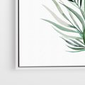 Obraz w ramie 70x100 - Blask Natury - złote, liście - rama biała