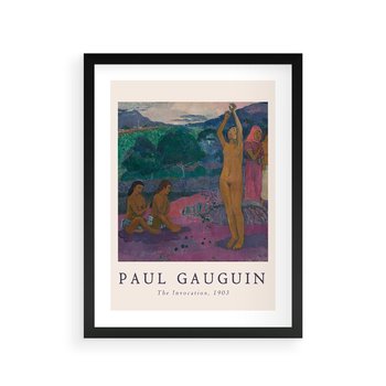 Plakat w ramie 30x40 - Reprodukcja Gauguina: Sztuka Egzotyczna na Plakacie - paul gauguin, plakat - rama czarna
