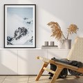 Plakat bez ramy 30x40 - Górski Majestat - górskie szczyty pod śniegiem, górski krajobraz