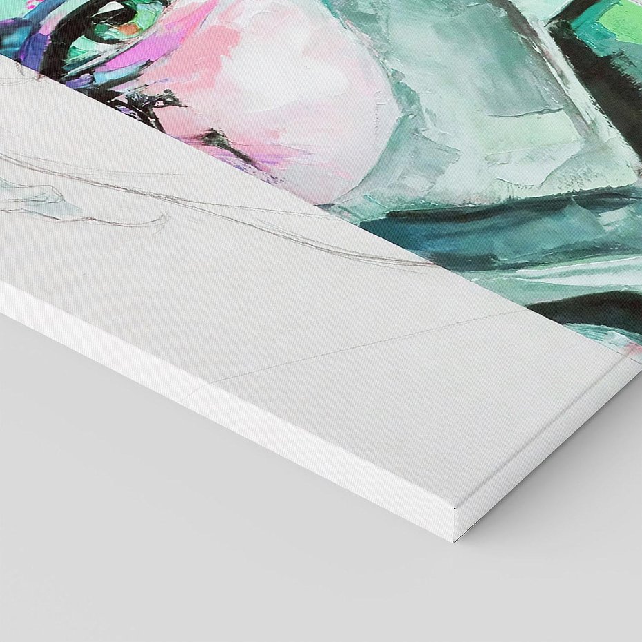 Obraz na płótnie 120x80 - Niezakończona Piękność - abstrakcyjny obraz olejny, portret kobiety