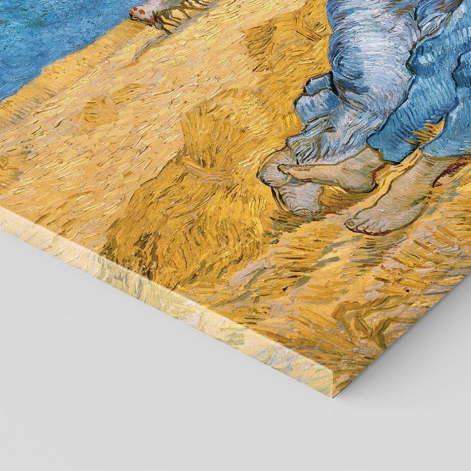 Obraz na płótnie 100x70 - "The Siesta " (1890) Vincent van Gogh - Reprodukcja - reprodukcja, obraz na płótnie