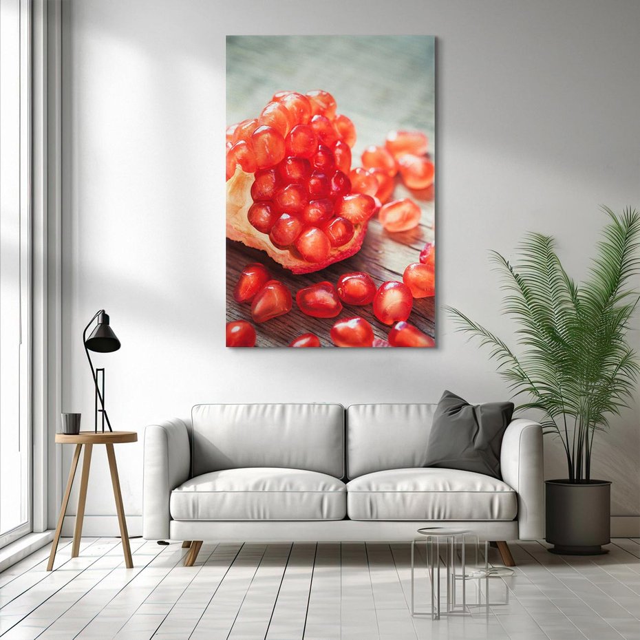 Obraz na płótnie 70x100 - Granatowa Inspiracja Kuchni - granat, kuchnia