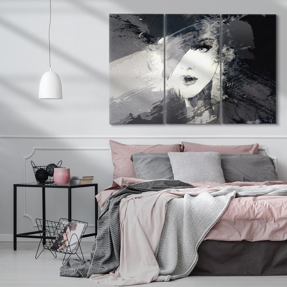 Obraz na płótnie 120x80 - Abstrakcyjna wizja kobiety - abstrakcja, kobieta